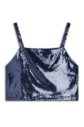 Top Ellus Paete Squares Marinho