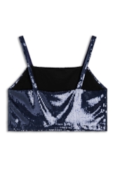 Top Ellus Paete Squares Marinho