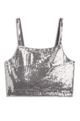 Top Ellus Paete Squares Prata