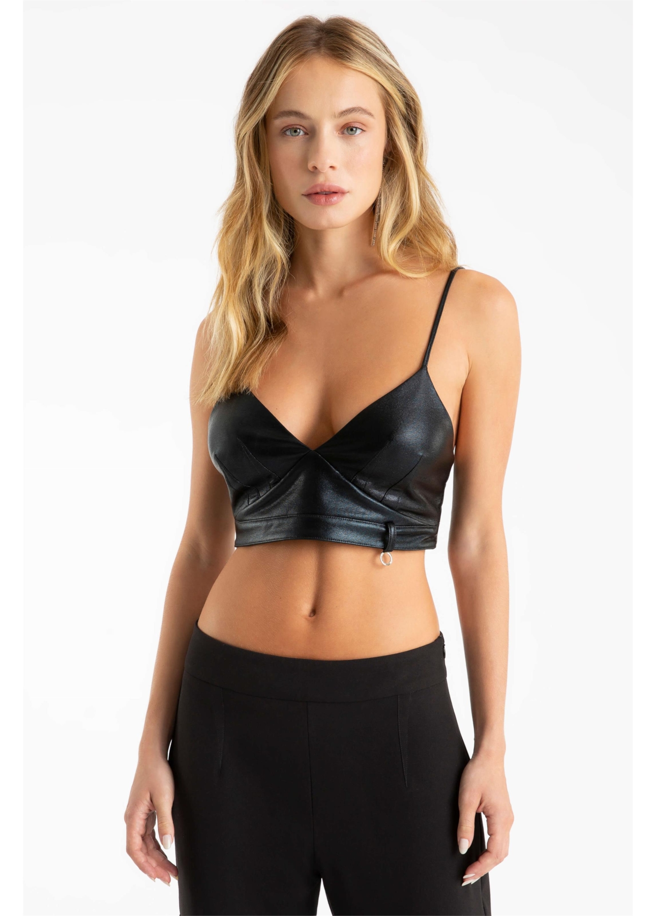 Top Ellus Soft Vinil Preto
