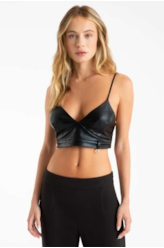 Top Ellus Soft Vinil Preto