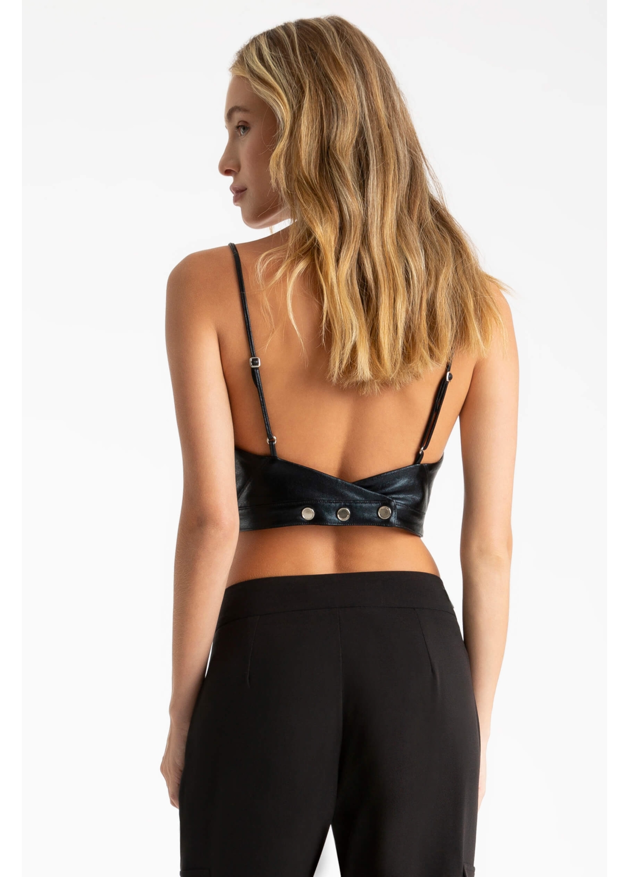 Top Ellus Soft Vinil Preto