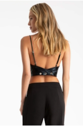 Top Ellus Soft Vinil Preto