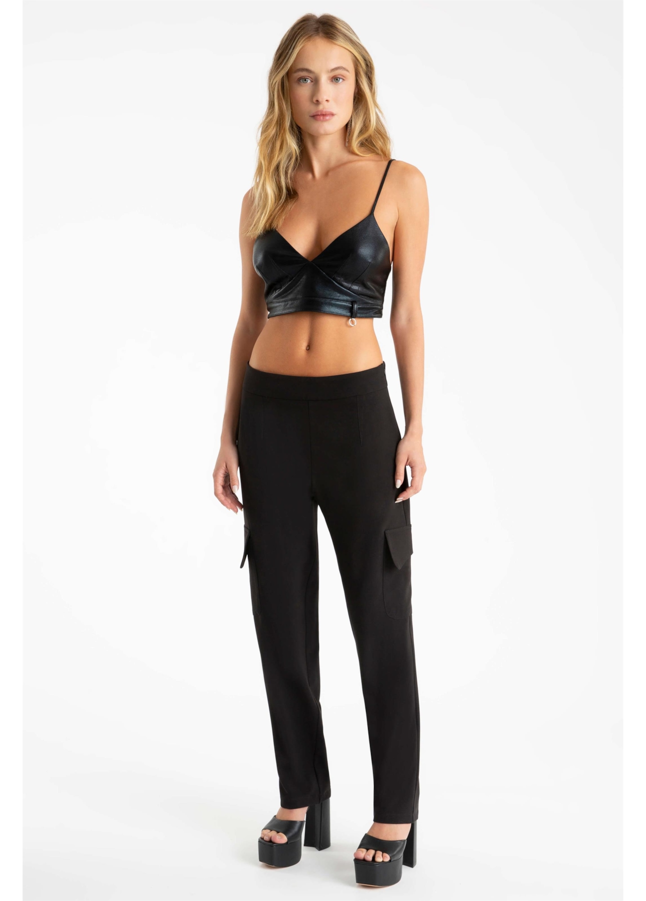Top Ellus Soft Vinil Preto