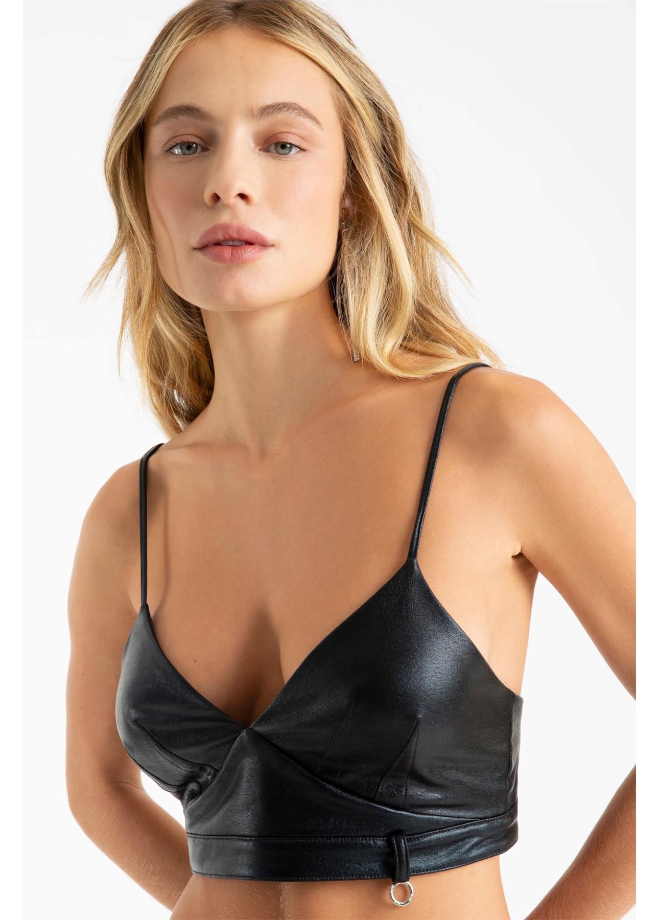 Top Ellus Soft Vinil Preto