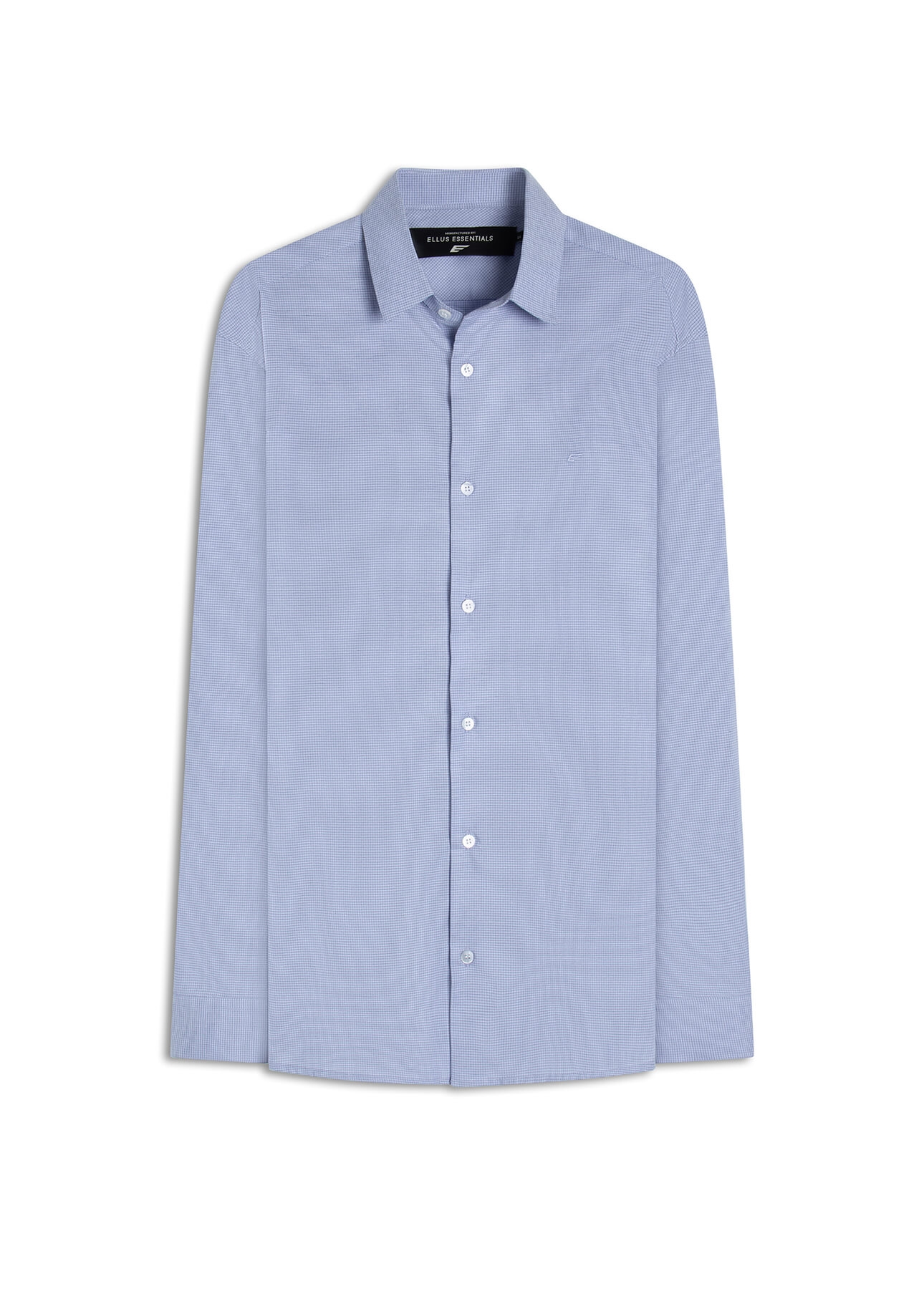 Tricoline Fil a Fil Mol Plaid Cl Fusi Azul Pervante
