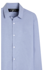 Tricoline Fil a Fil Mol Plaid Cl Fusi Azul Pervante
