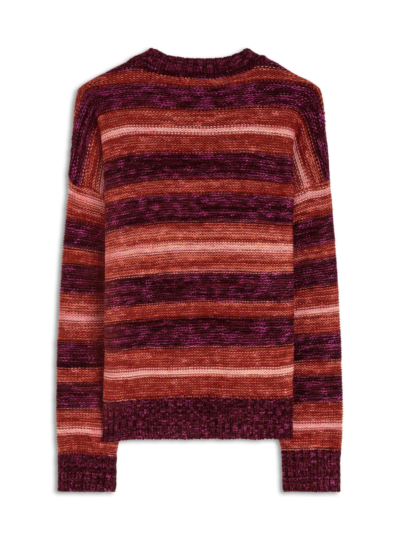 Tricot Acrylic Colorblock Bordeaux