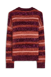 Tricot Acrylic Colorblock Bordeaux