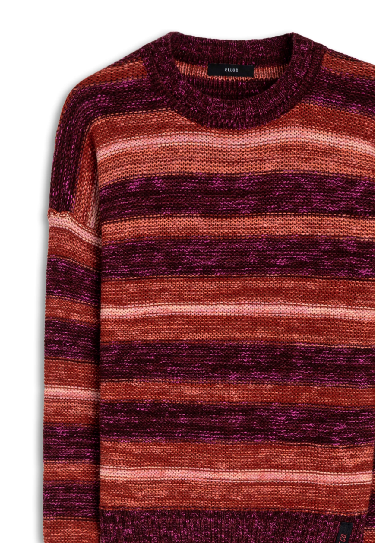 Tricot Acrylic Colorblock Bordeaux