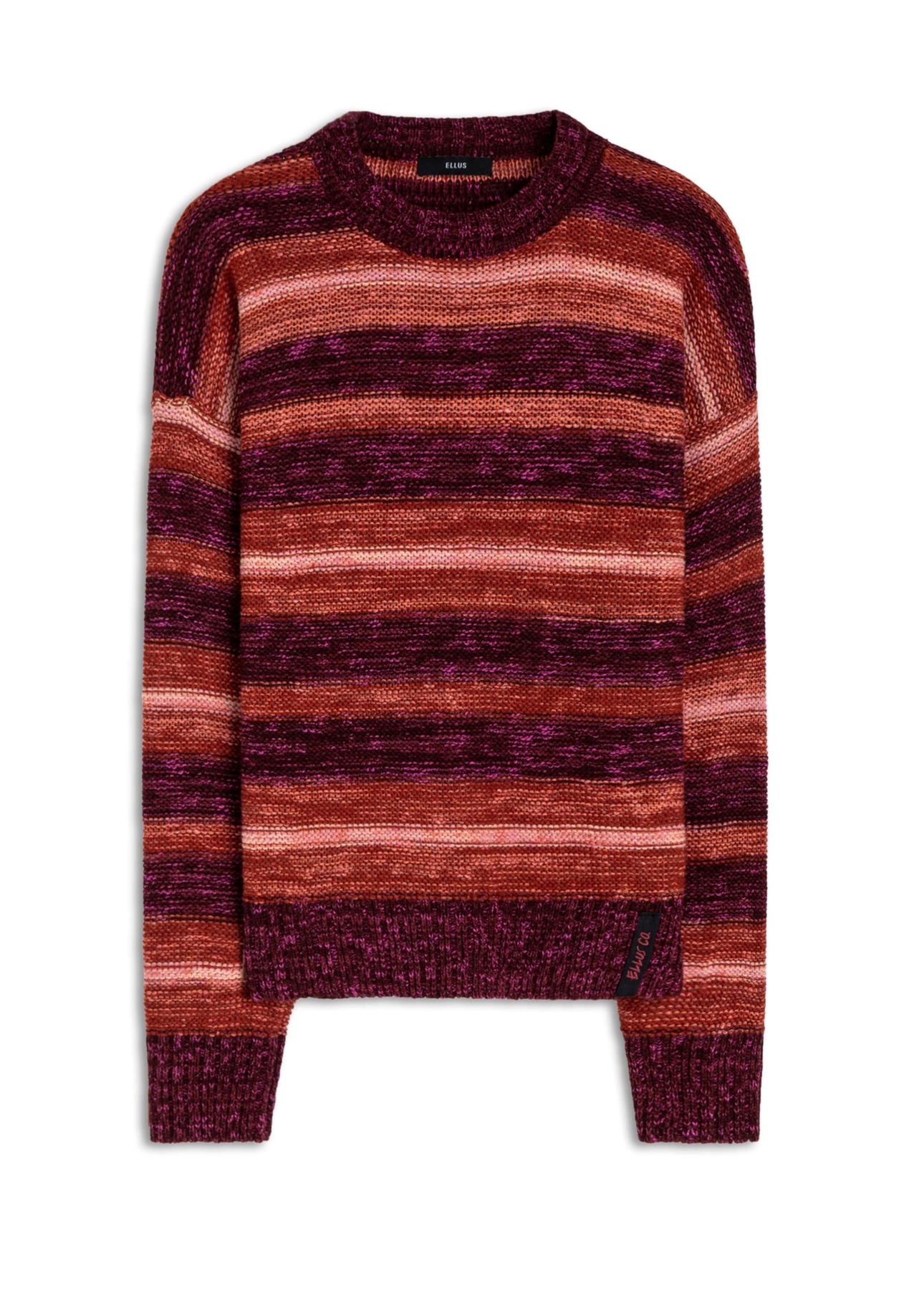 Tricot Acrylic Colorblock Bordeaux