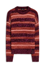 Tricot Acrylic Colorblock Bordeaux