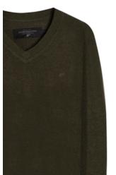 Tricot Basic Classic Ellus Verde Militar