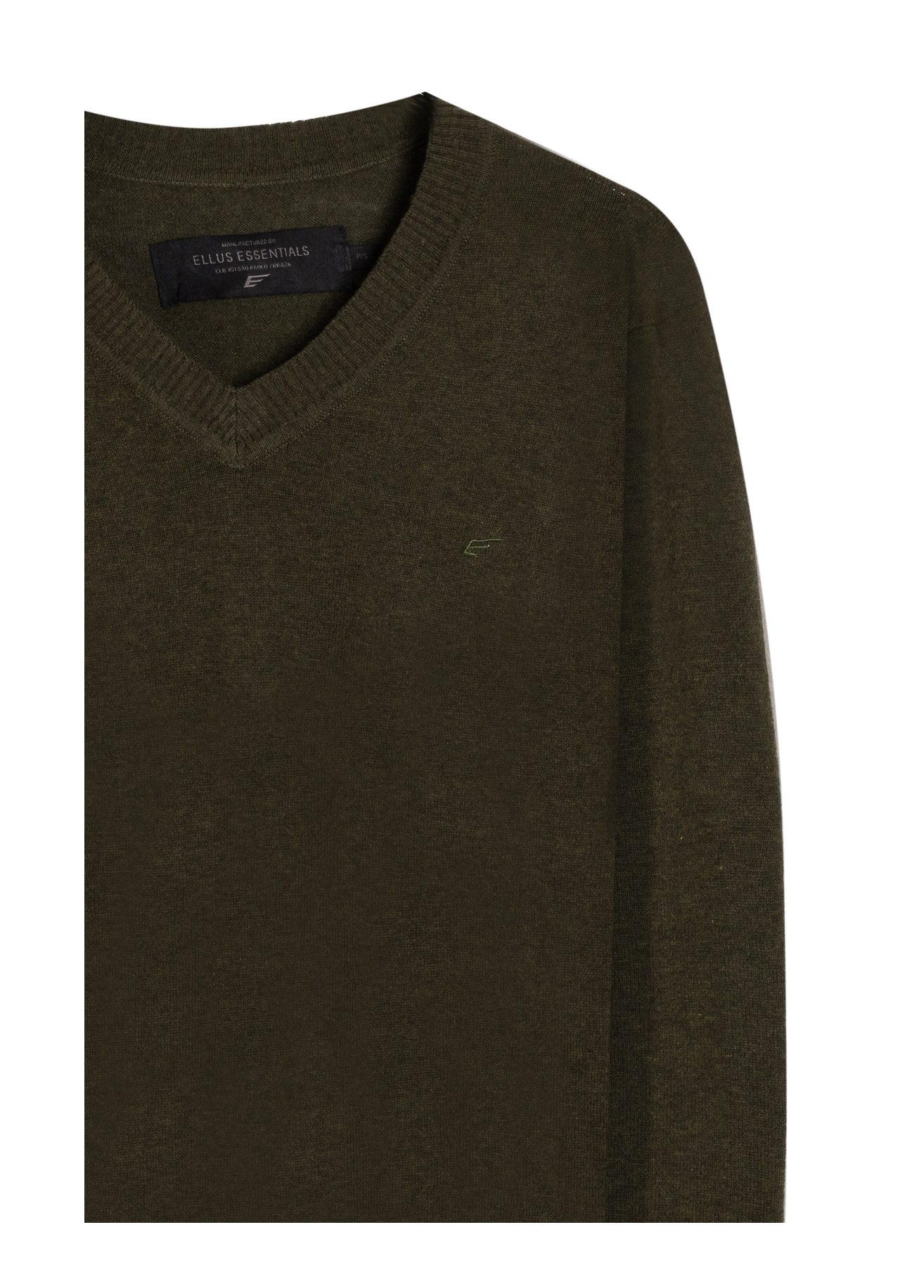 Tricot Basic Classic Ellus Verde Militar