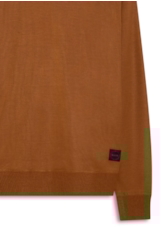 Tricot Basic Stoned Polo Caramelo