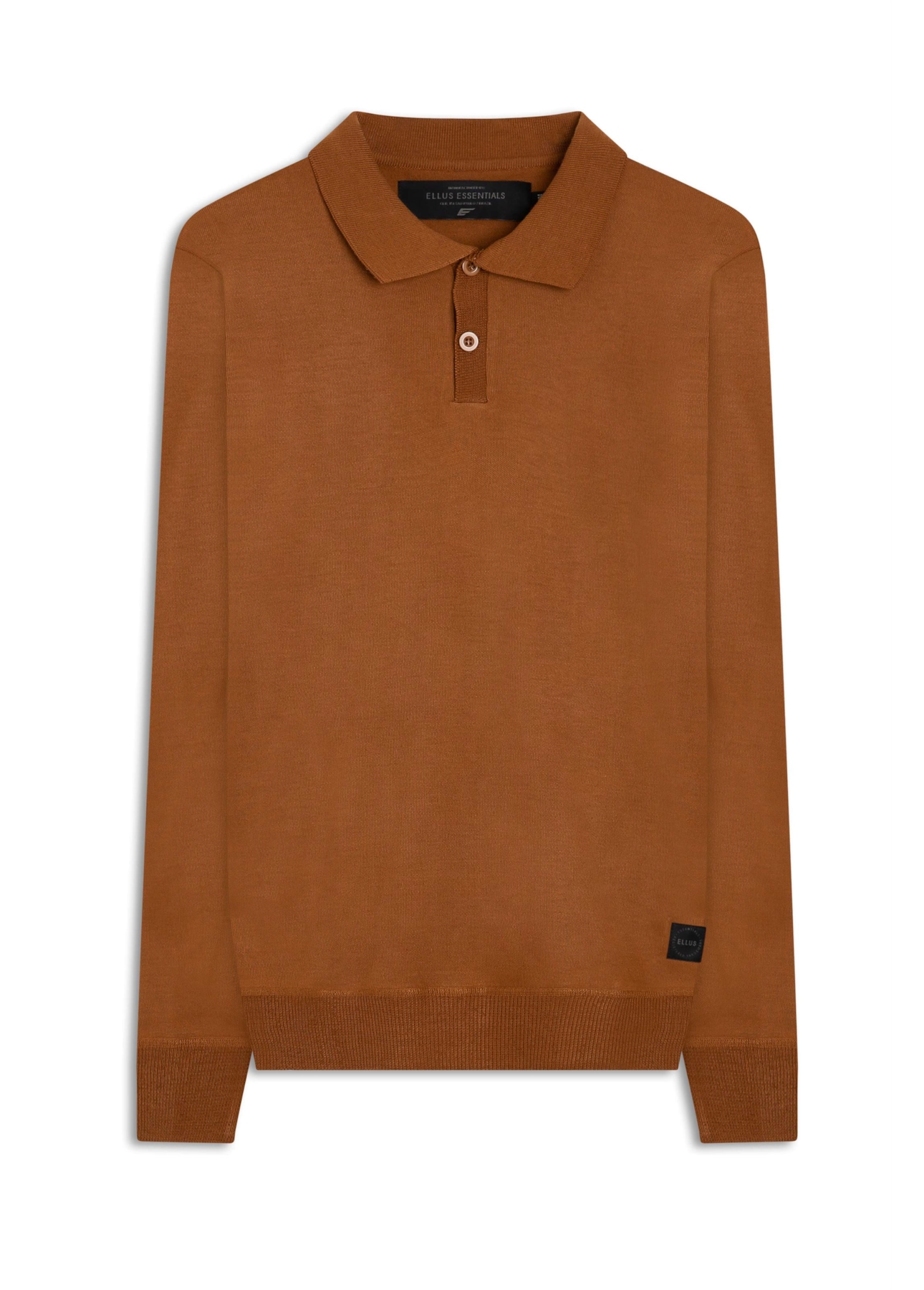 Tricot Basic Stoned Polo Caramelo