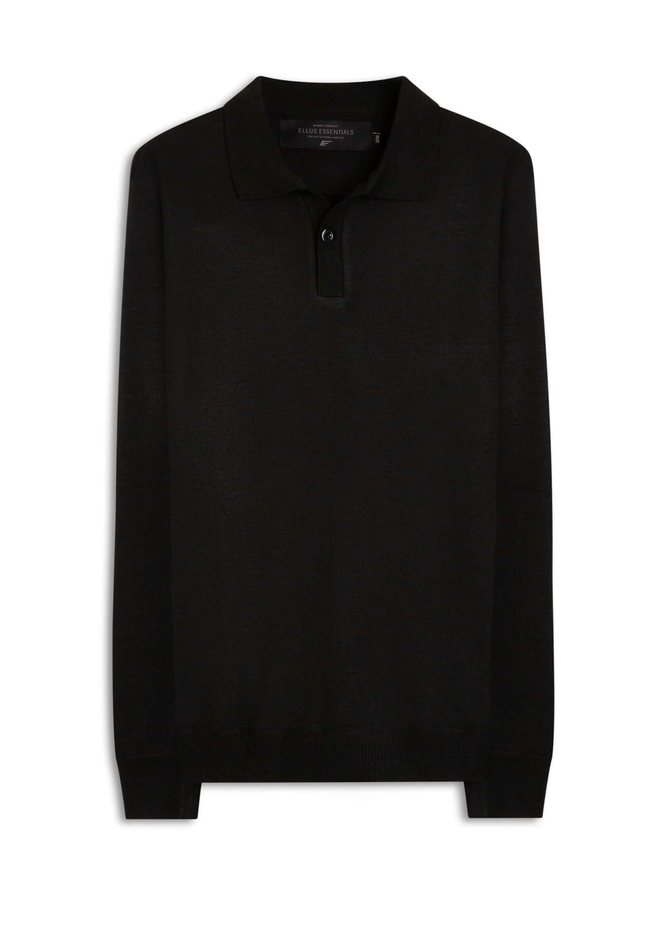 Tricot Basic Stoned Polo Preto