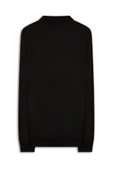Tricot Basic Stoned Polo Preto