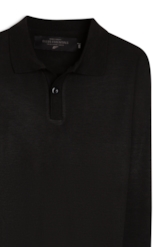 Tricot Basic Stoned Polo Preto