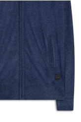 Tricot Basic Ziper Azul Bic