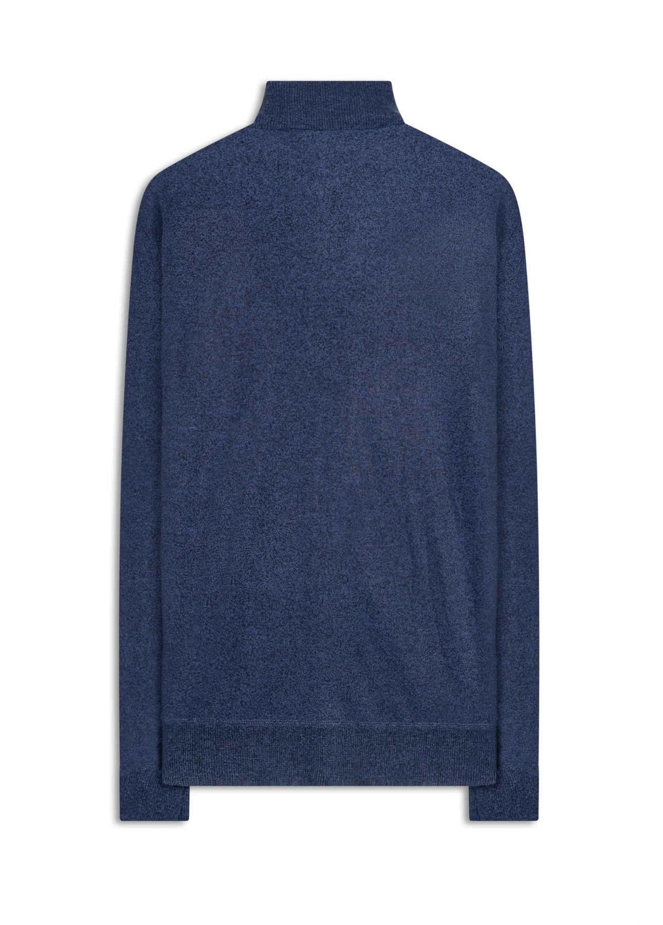 Tricot Basic Ziper Azul Bic