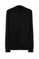 Tricot Basic Ziper Preto