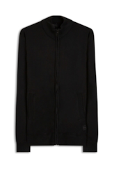 Tricot Basic Ziper Preto