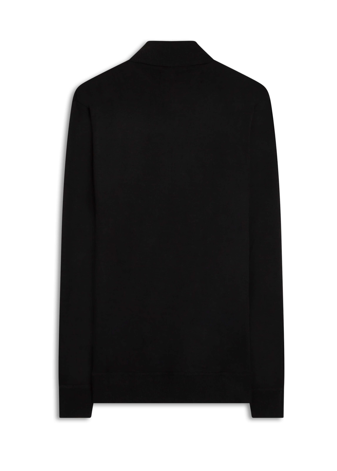 Tricot Basic Ziper Preto