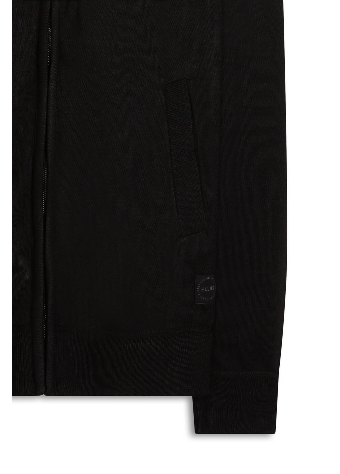 Tricot Basic Ziper Preto