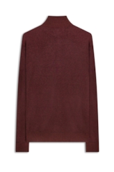 Tricot Basic Ziper Vinho