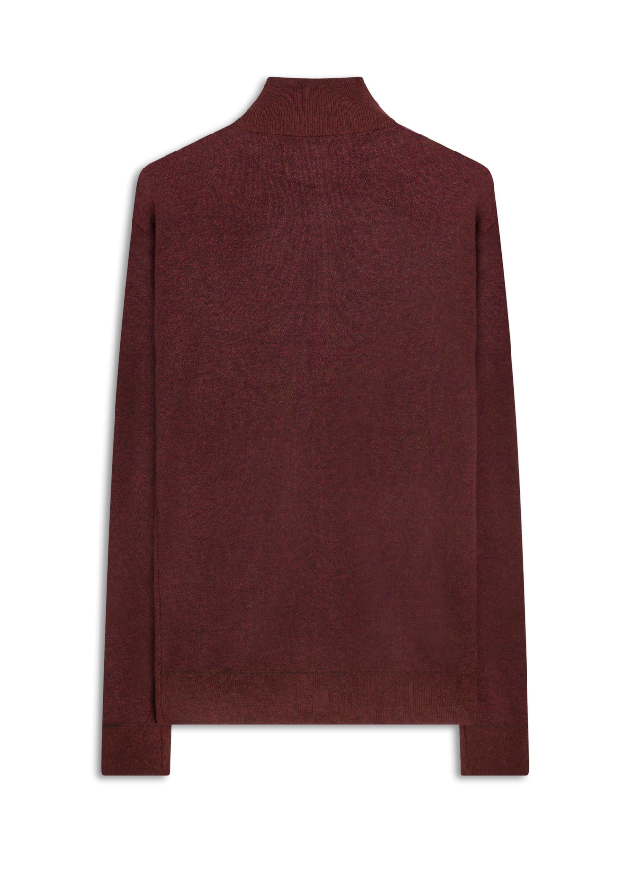 Tricot Basic Ziper Vinho