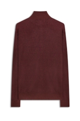 Tricot Basic Ziper Vinho