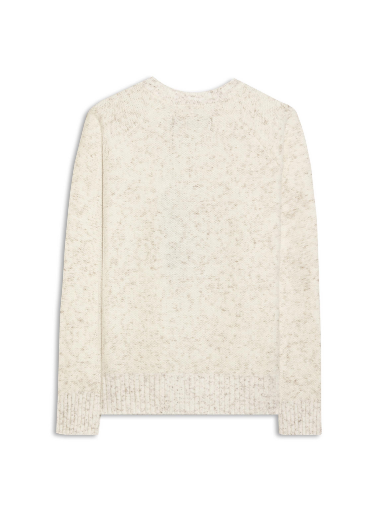 Tricot Cashmere Like Knit Off White Mescla