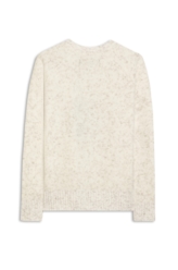 Tricot Cashmere Like Knit Off White Mescla