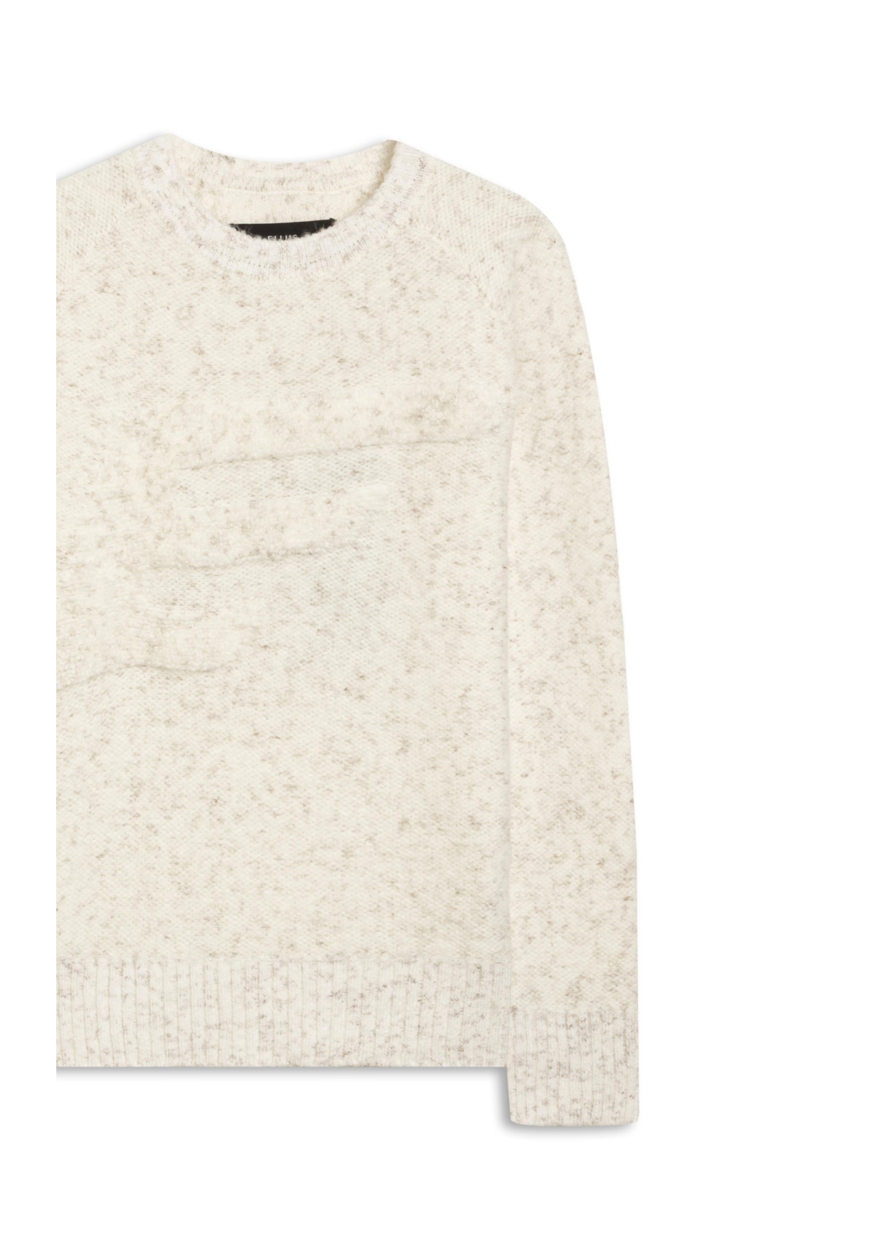 Tricot Cashmere Like Knit Off White Mescla