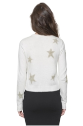 Tricot Co. Loose Star Round Neck Off White