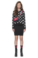 Tricot Co. Star Side Opening Preto