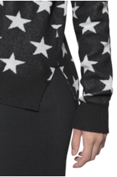 Tricot Co. Star Side Opening Preto