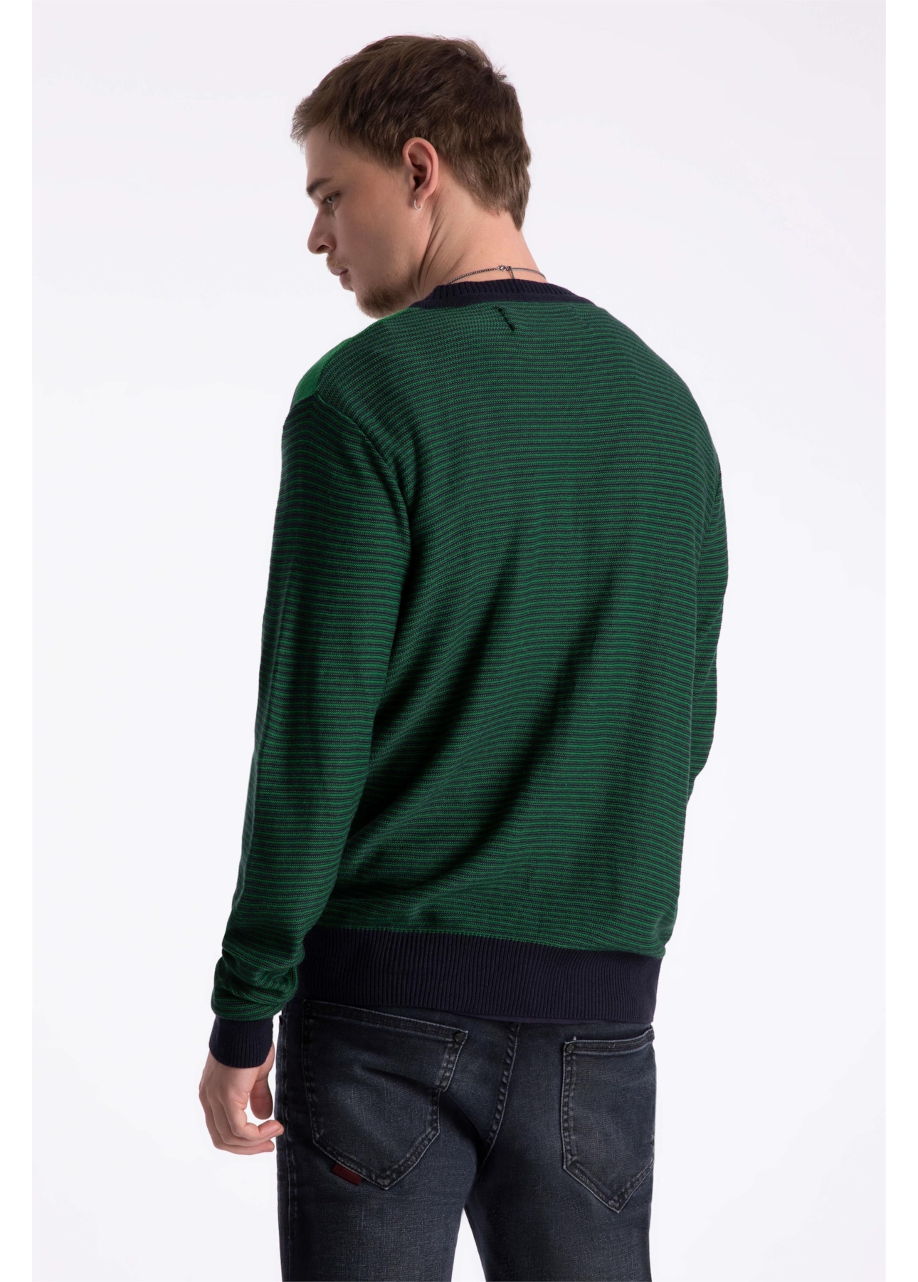 Tricot Colorblock Stripes Ellus Dark Navy