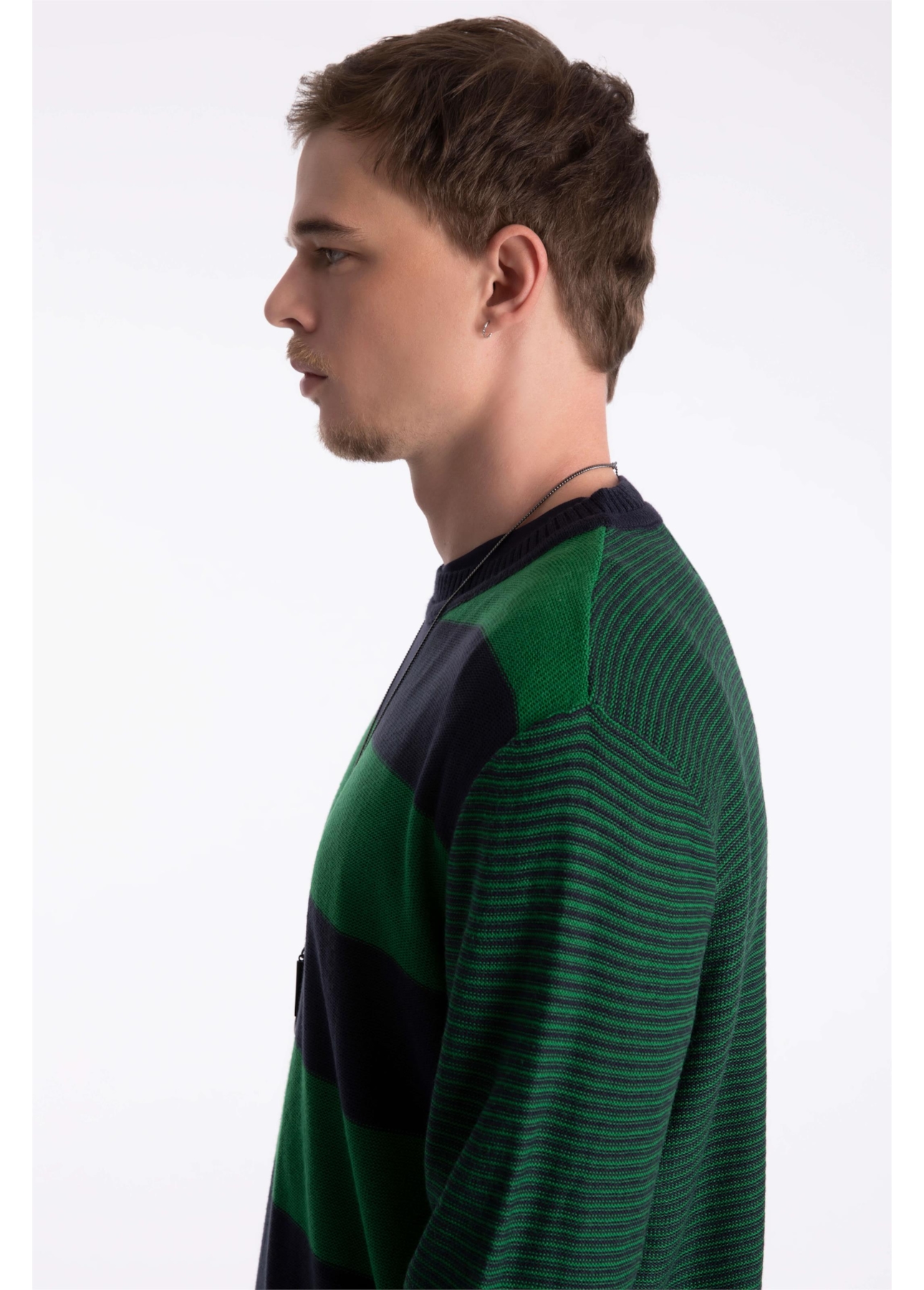 Tricot Colorblock Stripes Ellus Dark Navy