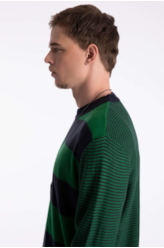 Tricot Colorblock Stripes Ellus Dark Navy