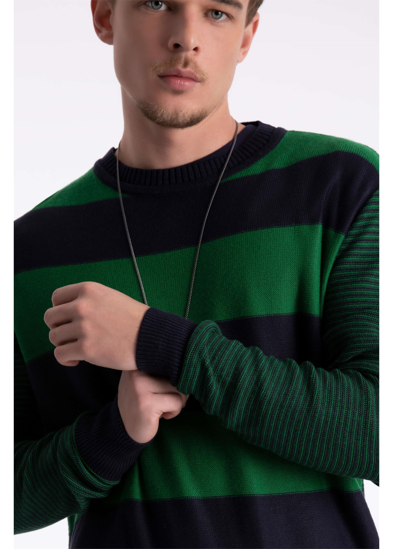Tricot Colorblock Stripes Ellus Dark Navy