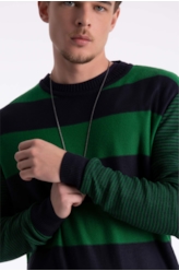 Tricot Colorblock Stripes Ellus Dark Navy