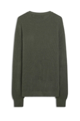 Tricot Ellus Acrylic Stripes Verde Militar