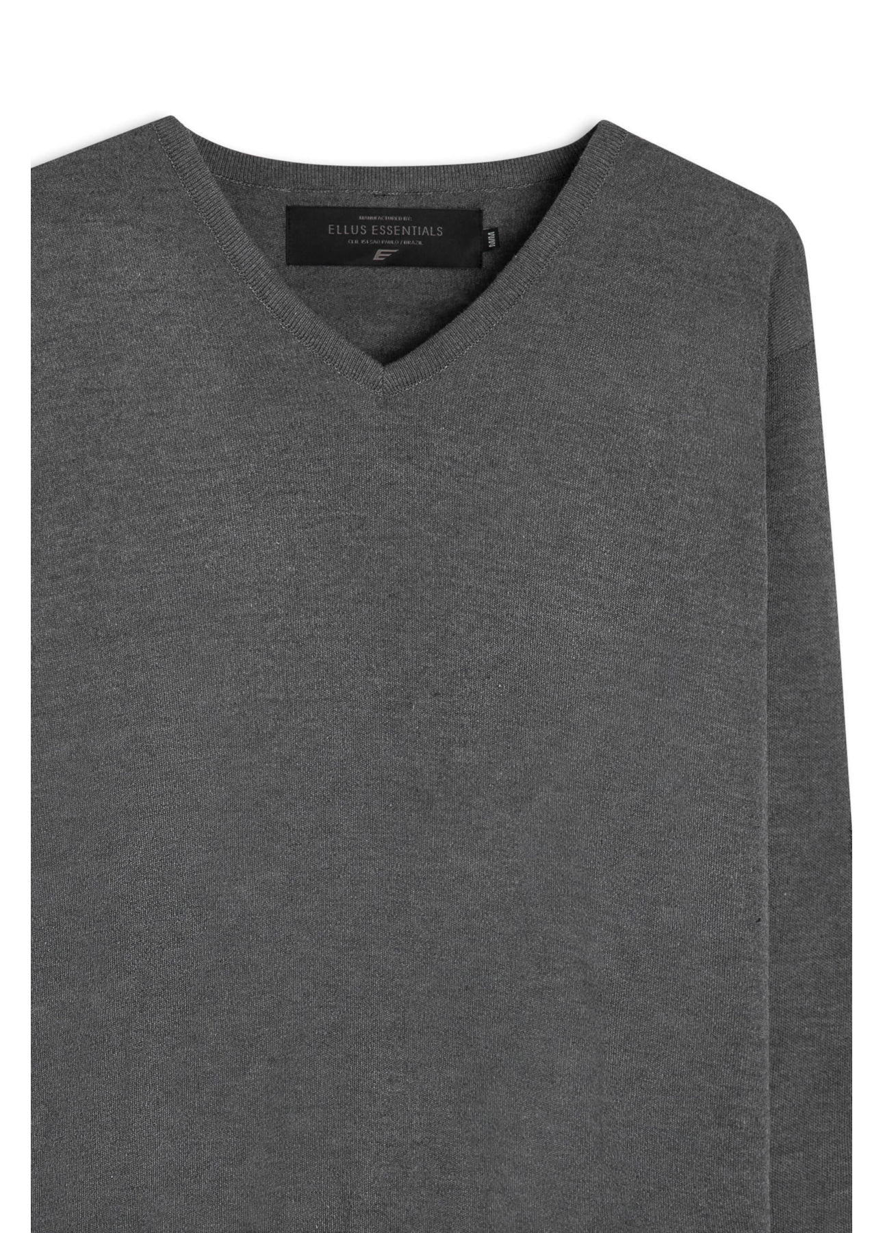 Tricot Ellus Basic Cinza