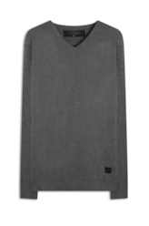 Tricot Ellus Basic Cinza
