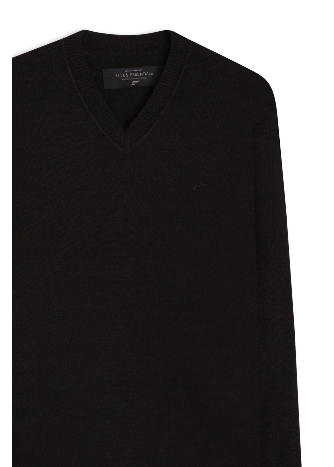 Tricot Ellus Basic Neck Preto