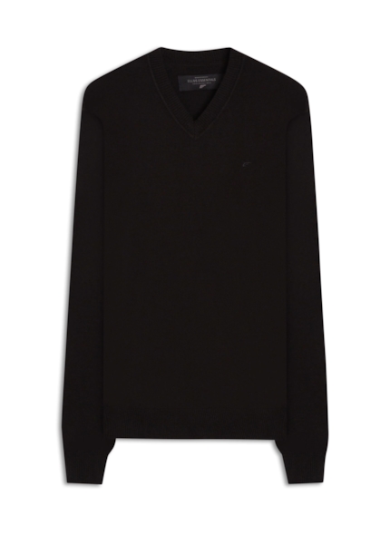 Tricot Ellus Basic Neck Preto