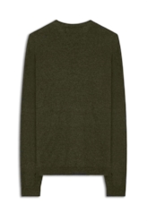 Tricot Ellus Basic Neck Verde Militar
