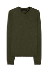 Tricot Ellus Basic Neck Verde Militar